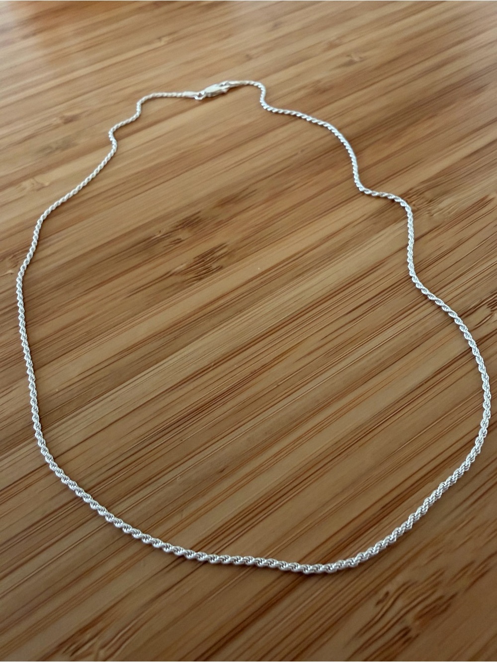 Sterling Silver French Rope Chain - Picture 3 of 5